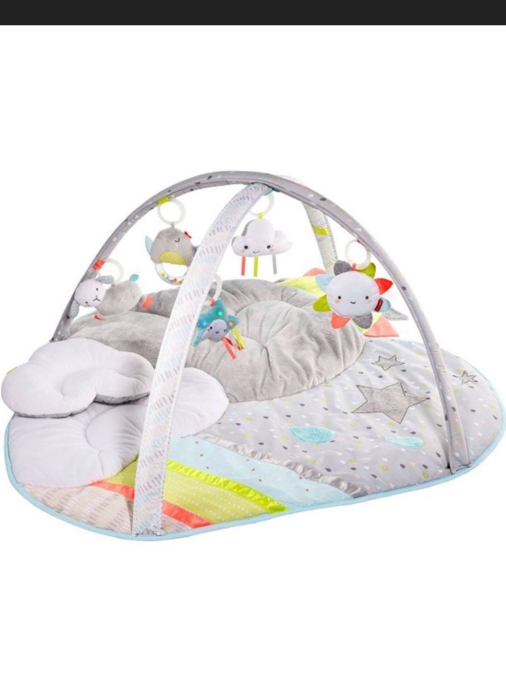 Skip Hop Gray Play Mat with Pastel Accents